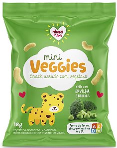 Mini Veggies Biscoito de Arroz com Ervilha e Brócolis (18g)