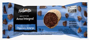 Biscoito de Arroz Integral com Chocolate Amargo | sem lactose e zero açúcar '16g