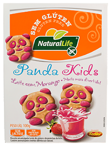 Biscoito Panda Kids Morango | Sem glúten e sem leite ' 100g