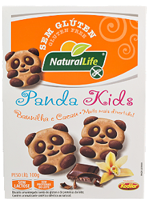 Biscoito Panda Kids Baunilha e Cacau | Sem glúten e sem leite ' 100g