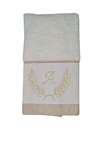 toalha de lavabo monograma - letra A