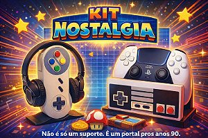 Kit Nostalgia! Suporte Games Retrô