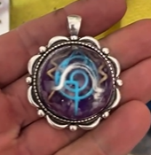 Pingente Alegria Cósmica Mandala Metal