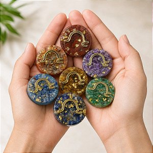 Kit Orgonites A Bênção dos Chakras – Alinhamento Energético, Proteção e Prática Terapêutica