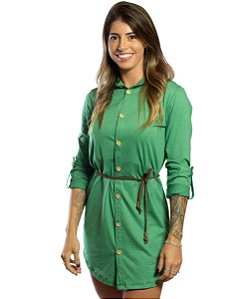 CHEMISE MANGA LONGA VERDE