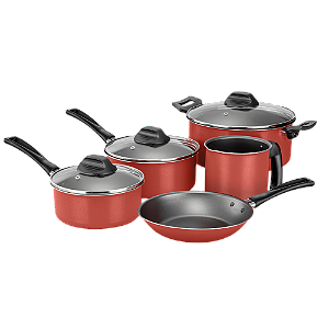 Conjunto de Panelas Antiaderente 5 Peças Bronze Continental - A21520301