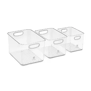 Conjunto de Caixas Organizadoras Electrolux Experience 3 Un, 14.4L Modular - A28798701