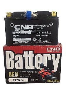 Bateria CNB CT7B-BS, TTR250, Daytona 675, Panigale, KLX400R, KLX400SR, DR-Z400