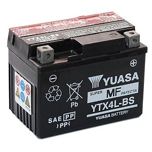 Bateria Yuasa YTX4L-BS Biz C 100, Titan 125, Jog 50, AY50, TTR125