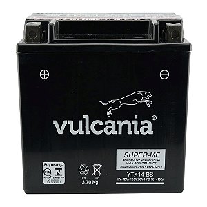 Bateria Vulcania YTX14-BS 12Ah DR 650 800 DL 1000 F800GS TRX