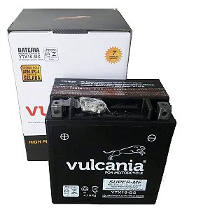 Bateria Vulcania YTX16-BS 14ah Tiger 800 Zr1100 Marauder1600