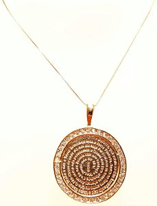 Colar pai nosso com micro zircônia