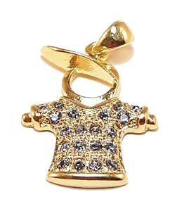 Pingente menino pequeno com cristal azul