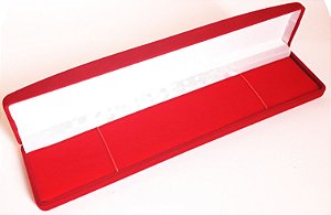 Caixa de veludo vermelho para pulseira