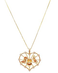 Colar ímã coração filhos