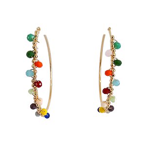 Brinco Argola Arco-irís