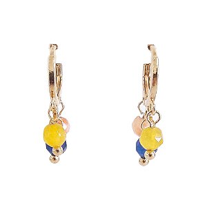 Brinco 2° Furo Mini Argola Miçangas