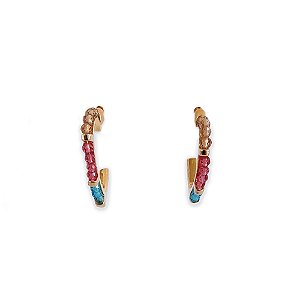 Brinco Coração Miçangas