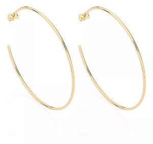 Brinco argola lisa grande