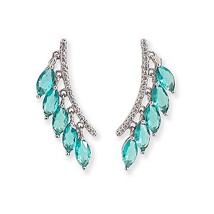 Brinco Ear Cuff Azul