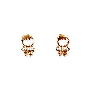 Brinco meninos vazado