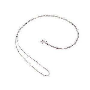 Corrente italiana veneziana ródio 45 cm