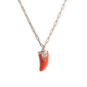 Colar Cartier Pingente Dente de Sabre Ouro 18k