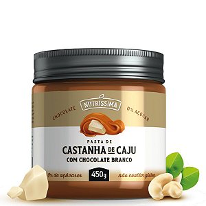 CREME DE CASTANHA COM CHOCOLATE BRANCO - 450G