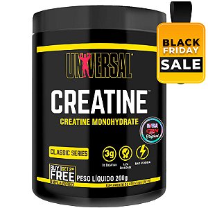 CREATINE MONOHYDRATE - 400G (2 POTES DE 200G CADA) UNIVERSAL NUTRITION