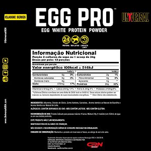 EGG PRO BAUNILHA - 454G UNIVERSAL NUTRITION