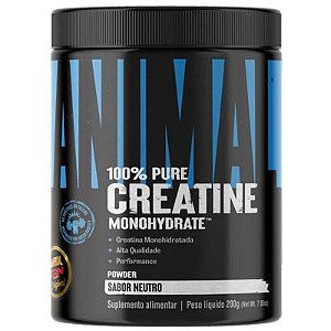 100% PURE CREATINE MONOHYDRATE 200G - UNIVERSAL NUTRITION