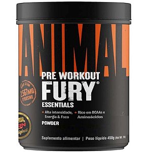 PRE WORKOUT FURY ESSENTIALS WATERMELON 450G - UNIVERSAL NUTRITION