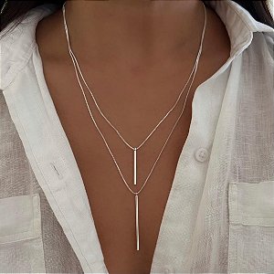 Colar Atitude ( veneziana dupla com fecho único).