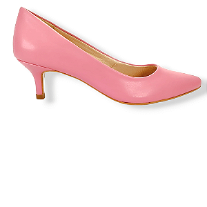 SCARPIN SALTO BAIXO ROSA PEACH