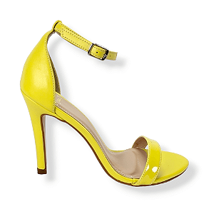 SANDALIA GISELE SALTO ALTO FINO - AMARELO