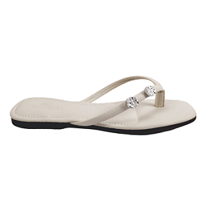 Sandália Rasteira de Dedo - OffWhite