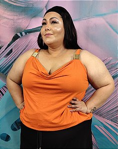 Blusa Alcinha Gola Boba Plus Size