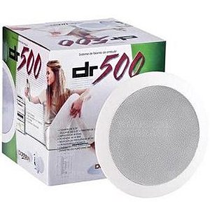 Caixa de Som Donner DR500 Gesso Redonda Branca PAR