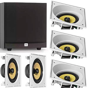 kit Home JBL 5.1- 3 cxs CI6SA+2 cxs CI6S + Subwoofer JBL