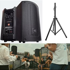 Caixa de Som JBL Max 10 Ativa Bluetooth 110/220V + Pedestal