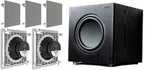 Kit Home 5.1 Caixa JBL 6CO3Q 140W + Subwoofer 200FD Preto