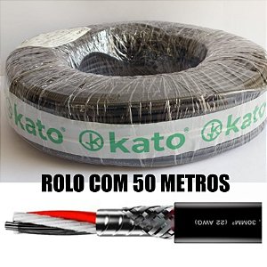 Cabo De Microfone (50m) - Kato - Double Shield - 2 X 0,30MM