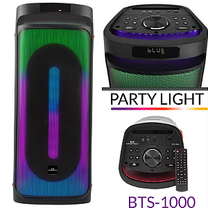 Caixa de Som Maketech BTS-1000 Bluetooth 1000W PARTY LIGHT