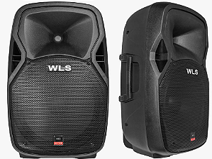 Caixa Acústica Ativa WLS N15 200w ( PAR ) + Cabo XLR