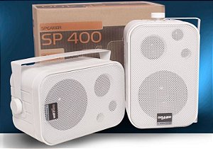 Caixa de Som Ambiente Branca DONNER SP400 PAR