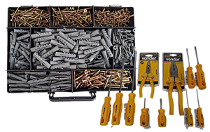 Kit Parafuso Chipboard 700 pçs+Kit ferramentas Vonder 11 pçs