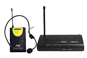 Microfone sem fio JWL UHF  U-8017H - HEADSET