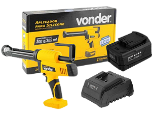 Aplicador Silicone IASV 1830 Vonder +1 bateria 2Ah 18V DWT