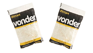 Estopa branca para polimento embalagem 200 g VONDER 2 unid