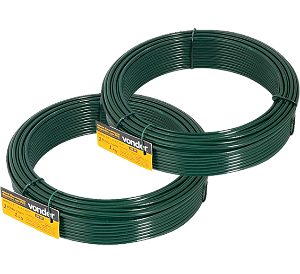 Arame revestido com PVC verde BWG 14 VONDER 2 kg